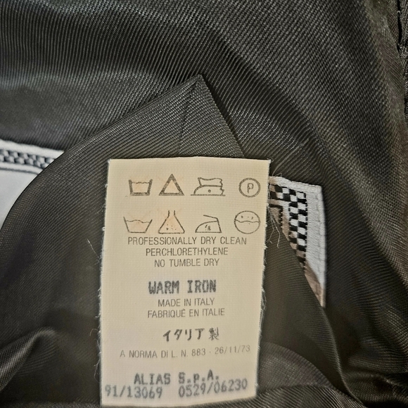 Gianni Versace Zipper Black Wool Blazer Jacket - Picture 6 of 9